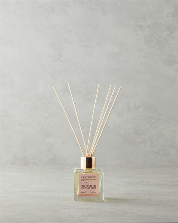 Parfum de cameră cu Bețișoare, Pure, 100 ml, Aromă fructată-florală-lemnoasă