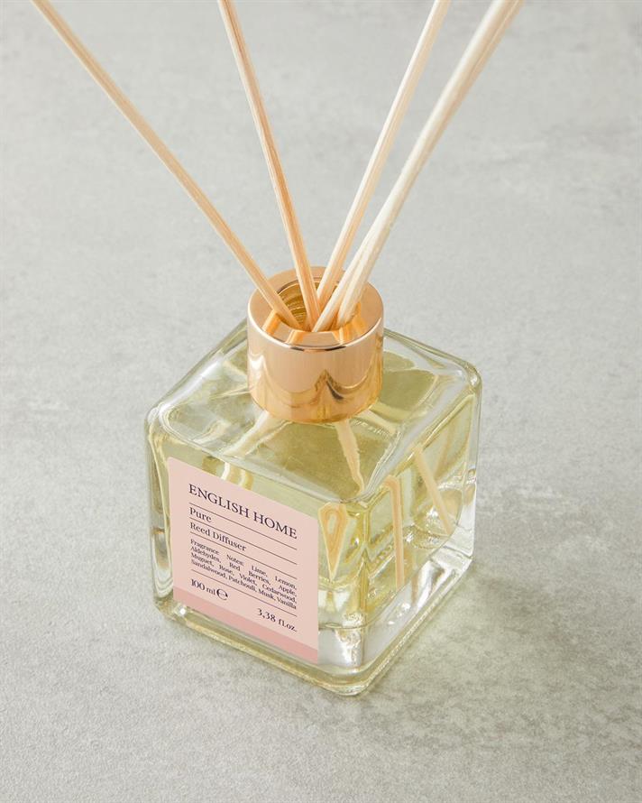 Parfum de cameră cu Bețișoare, Pure, 100 ml, Aromă fructată-florală-lemnoasă