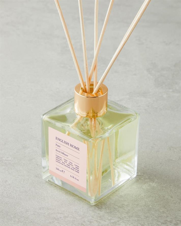 Parfum De Cameră Cu Bețișoare, Pure, 200 ml, aromă fructată-florală-lemnoasă