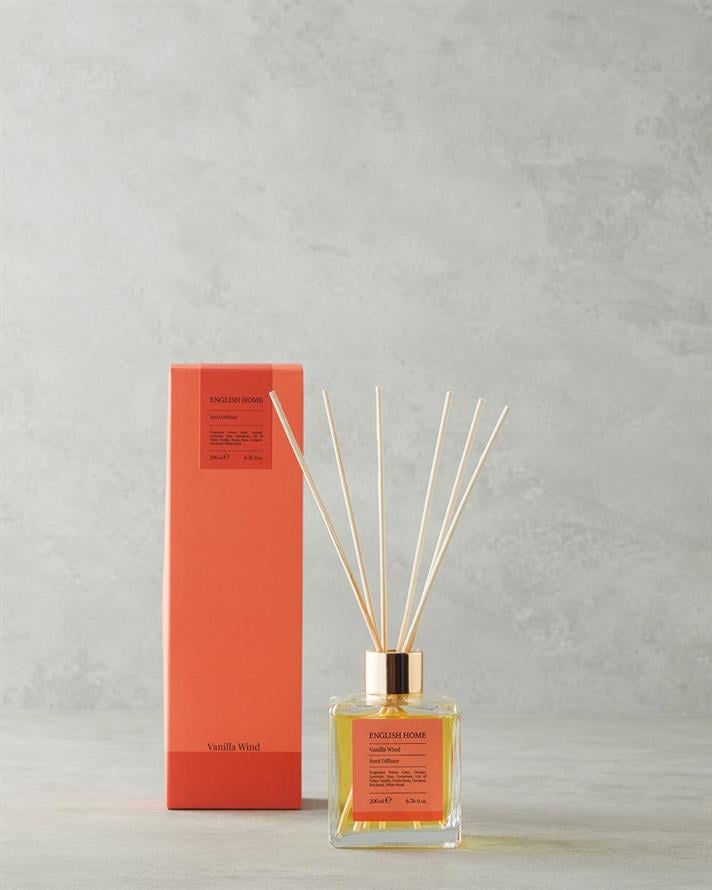 Parfum De Cameră Cu Bețișoare, Vanilla Wind, 200 ml, Aromă florală și fructată