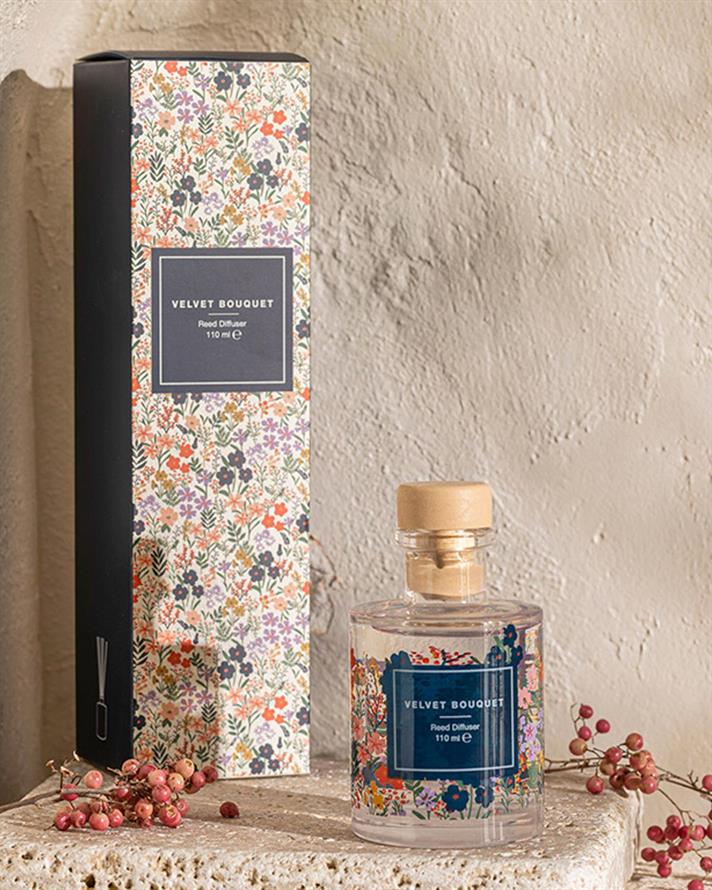 Parfum De Cameră Cu Bețișoare, Velvet Bouquet, 110 ml, Aromă floral-citrică cu note de mosc