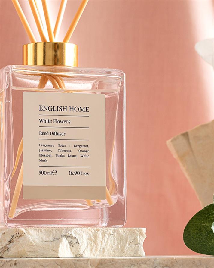 Parfum De Cameră Cu Bețișoare, White Flowers, 500 Ml, Aromă Florală