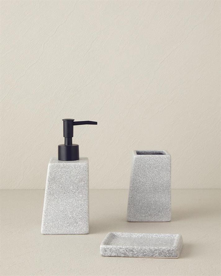 parlamenta Cu 3 Piese Set De Baie Gri