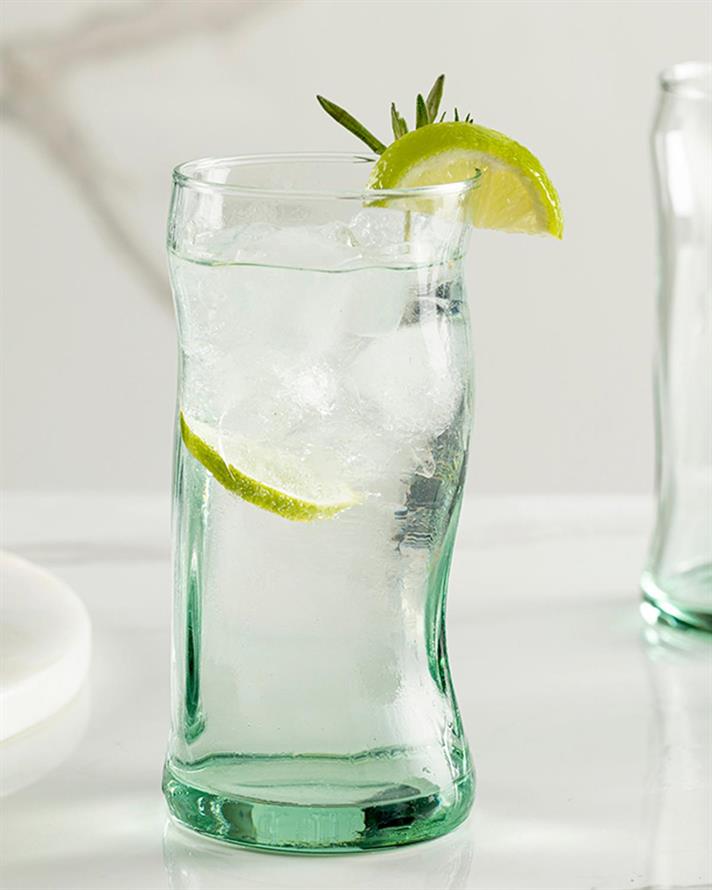 Paşabahçe Aware - Amorf Pahar De Sucuri, Sticlă, 440 Ml, Verde-Albastru