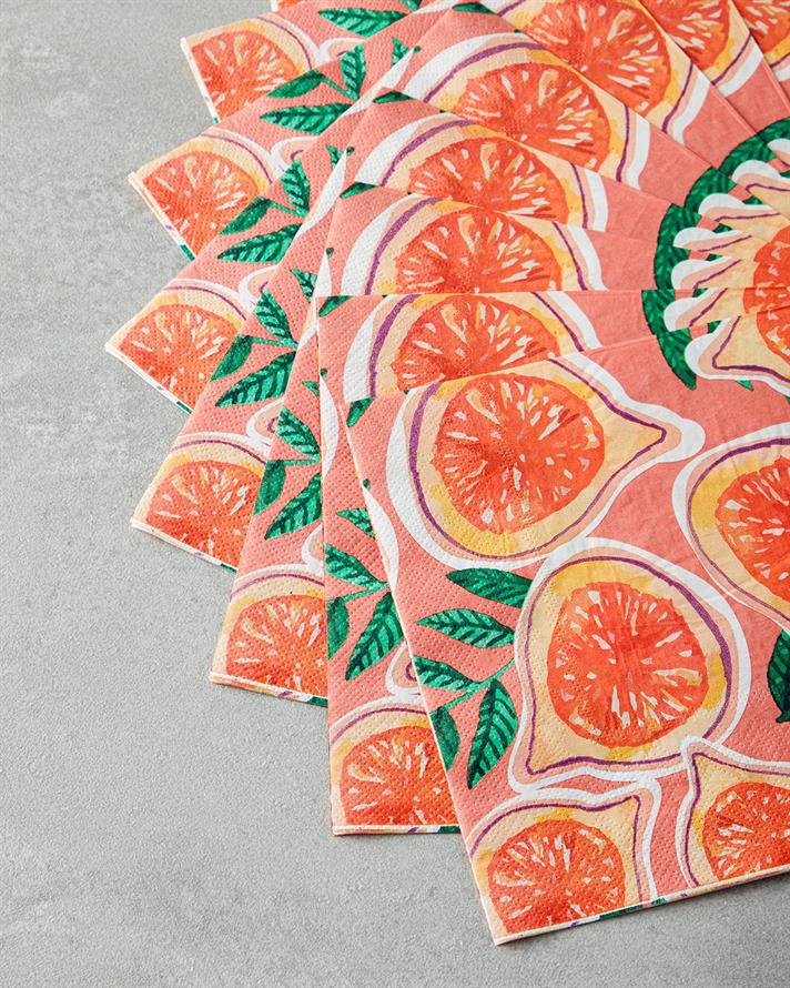 Passion Fruit Hârtie Cu 20 Piese Șervețele De Hârtie 33x33 cm Roz