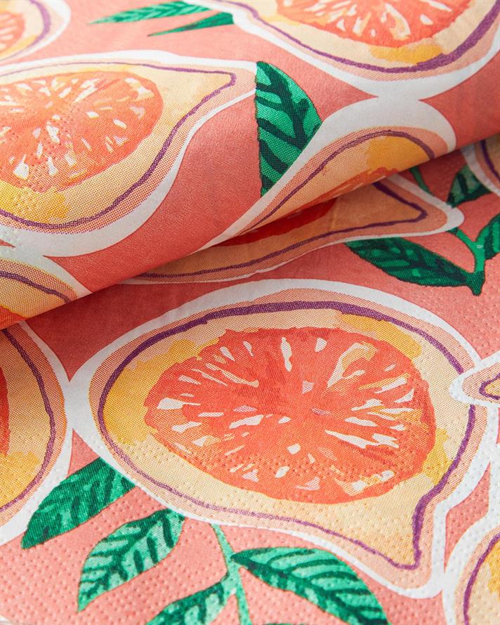 Passion Fruit Hârtie Cu 20 Piese Șervețele De Hârtie 33x33 cm Roz