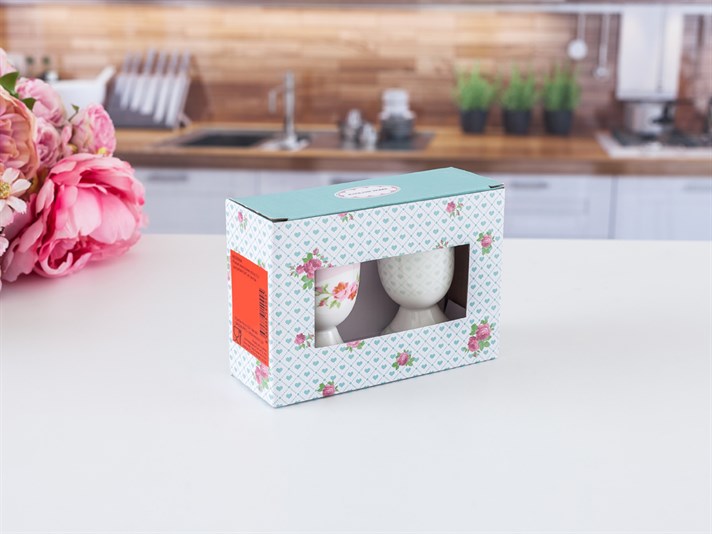 Pastel Lovers Bone China 2 pcs Egg Cup Pink