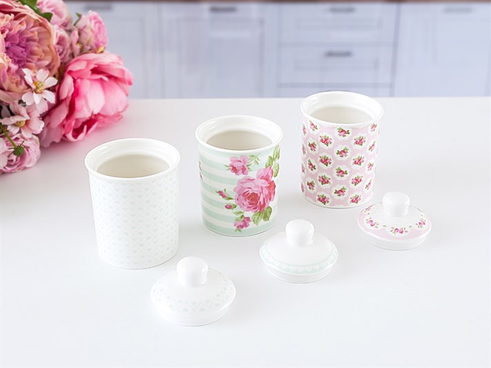 Pastel Lovers Bone China 3 pcs Cruet 0.81 L Pink
