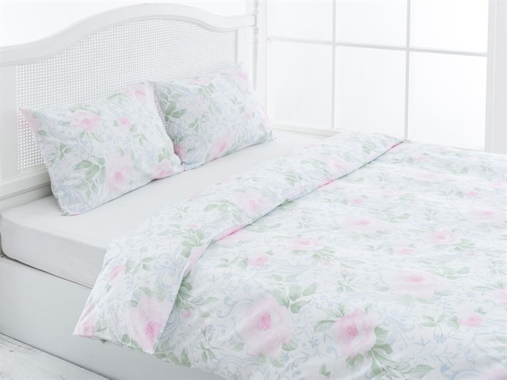 Pat de trandafiri Cu Bumbac Double Lenjerie De Pat 200x220 cm Roz