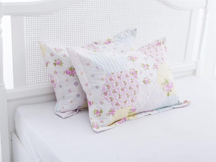 Patch Lover Patch Persoană dublă  SET CUVERTURĂ DE PAT 240x260 cm Roz