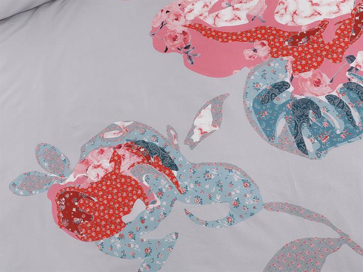Patch patch Cu Bumbac Single Lenjerie De Pat 160x220 cm Roșu