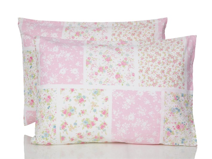 Patch Rosy Cottony Set 2  FAȚĂ DE PERNĂ 50x70 cm Pink