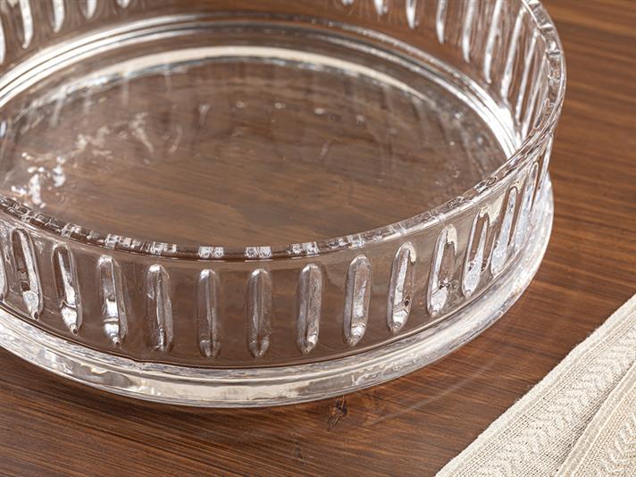Patio Glass Presentation Plate 19 cm Transparent