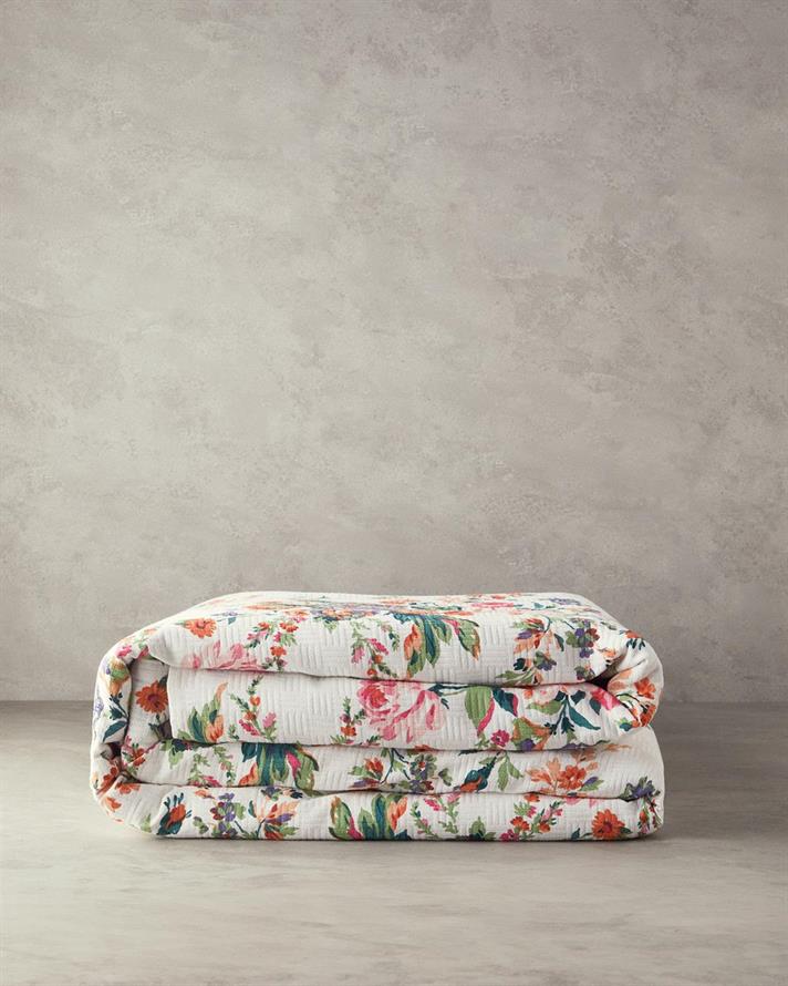 Patura subtire King Size, Classic Beauty, bumbac, 240x220 cm, roz