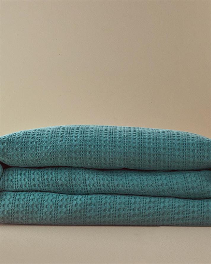 Patura subtire King Size, Harmony, bumbac, 240x220 cm, verde