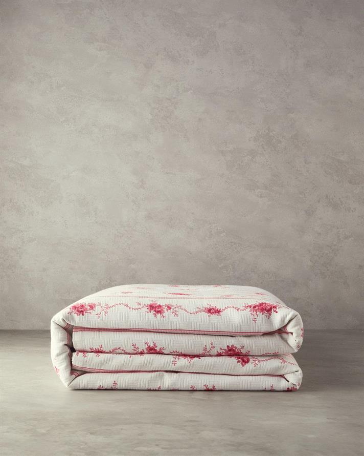 Imprimat Single Pătură De Vară 150x220 cm Roz