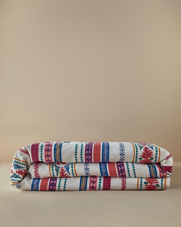 Imprimate Single Pătură De Vară 150x220 cm Roz închis