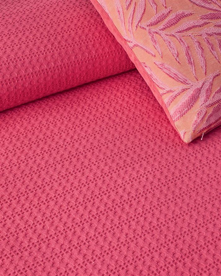 armonie Imprimate Single Pătură De Vară 150x220 cm Roz închis