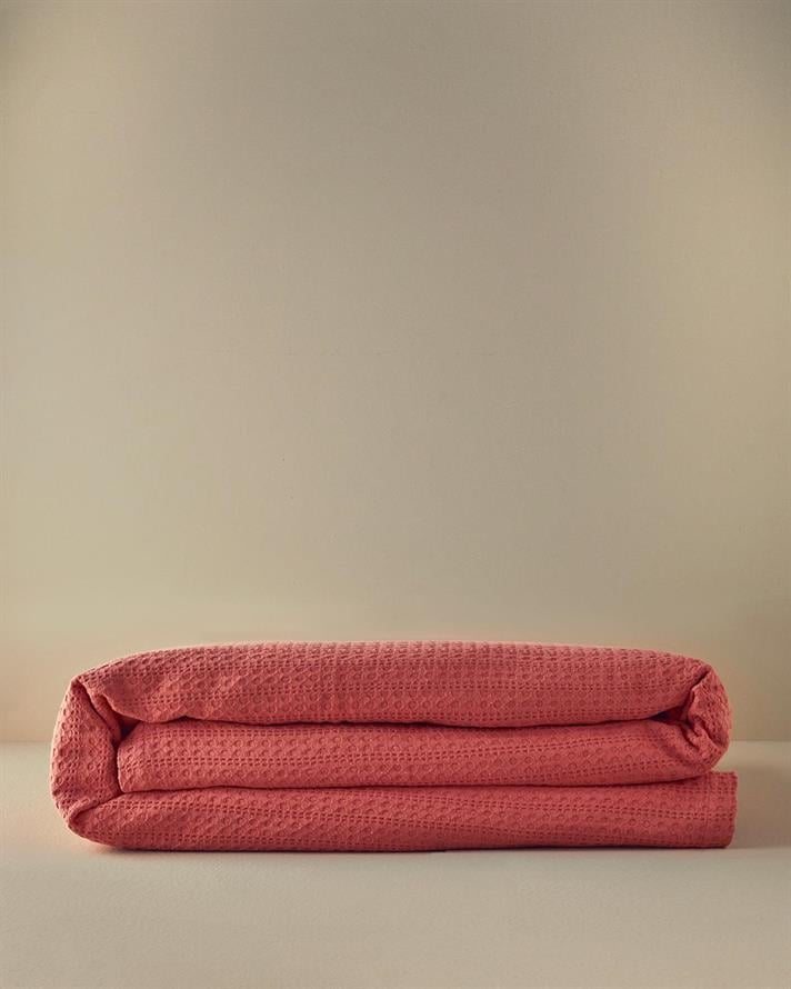 armonie Imprimate Single Pătură De Vară 150x220 cm Piersică