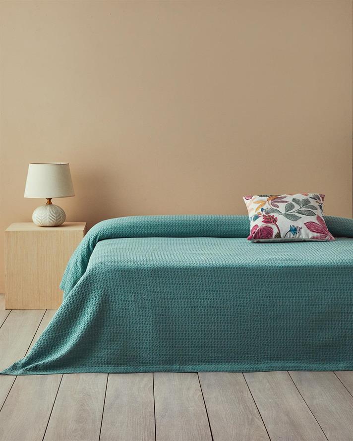 Patura subtire pentru o persoana, Harmony, bumbac, 150x220 cm, verde