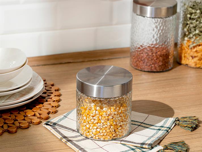 Paws Glass Storing Jar 870 ml Transparent