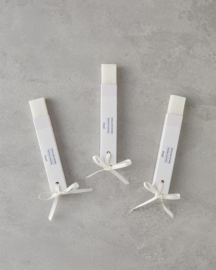 Pearl Baton parfumat Cu 3 Piese Bară Parfumată 3 x 70 g. Alb