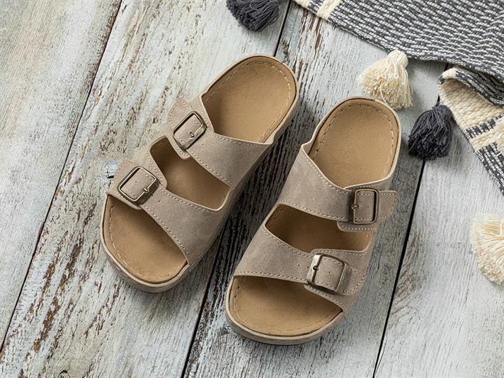 Pedro Piele Artificială Bărbat Papuci De Stradă 44 Bej