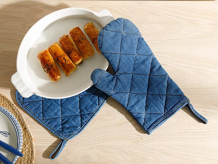 Peggy Bumbac 2 Set Set De Bucătărıe 20*20 - 19*30 Cm Aur