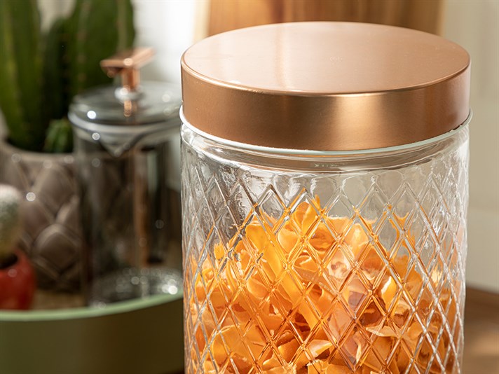 Peggy Glass Storing Jar 2200 ml Bronze