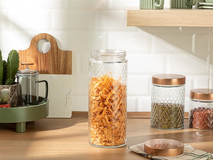 Peggy Glass Storing Jar 2200 ml Bronze