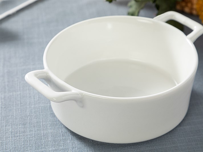 Pera New Bone Oven Cover 14 cm White