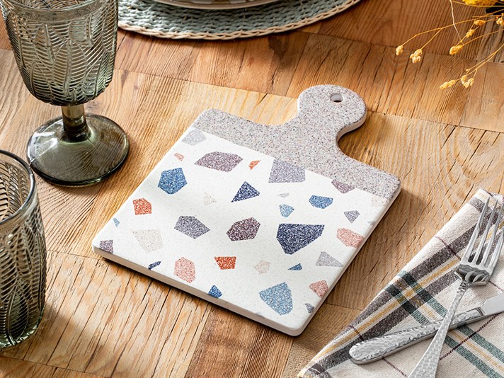 Pearl Silicone Hot Mat 24 cm Beige-White