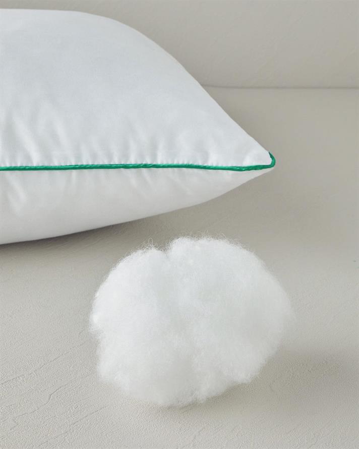 Pernă, BAMBOO BASIC, bambus cu umplutură din fibra siliconizata, 80x80 cm, alb