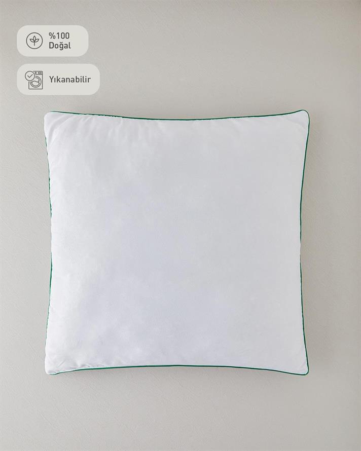 Pernă, BAMBOO BASIC, bambus cu umplutură din fibra siliconizata, 80x80 cm, alb