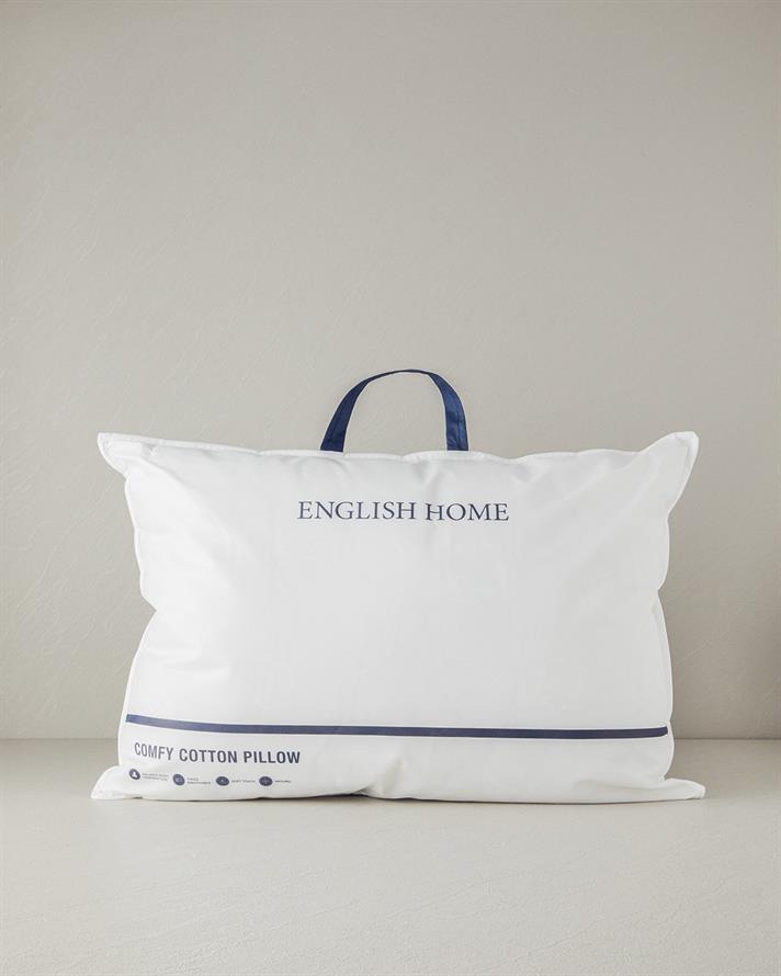 Pernă, Comfy, bumbac cu umplutură din microfibră, 50x70 cm, alb