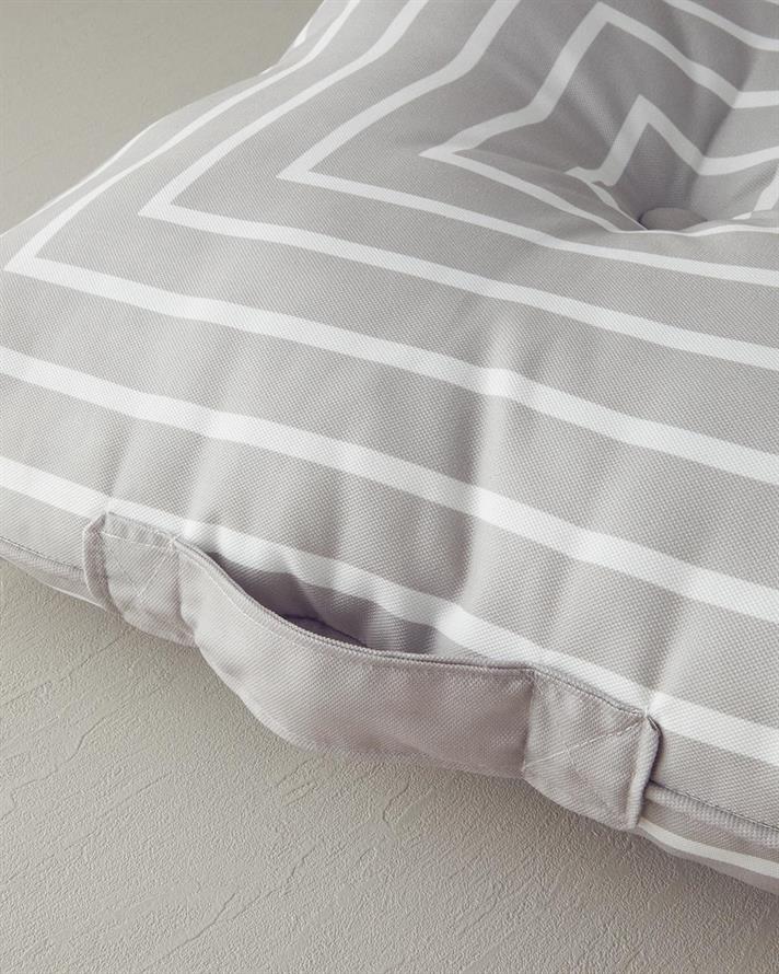 Pernă de podea, Southsea, bumbac-poliester, 60x60 cm, bej-ecru