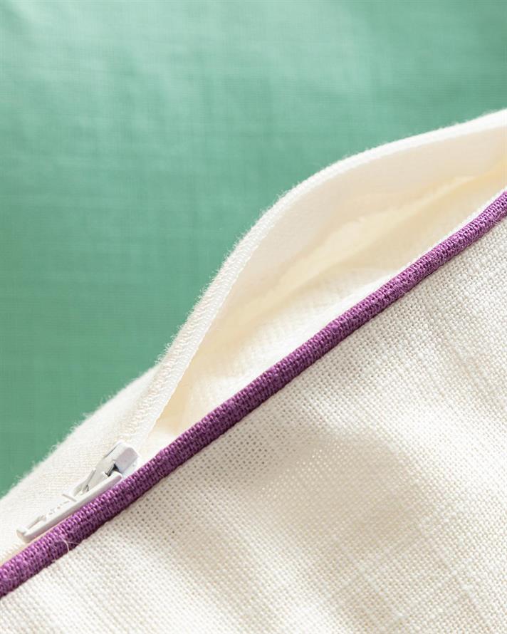 Pernă decorativă, Calva, bumbac, 45x45 cm, mov