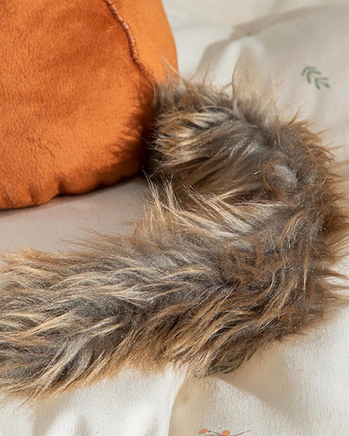 Pernă decorativă copii, Fox, 50x23 cm, poliester, Kiremit