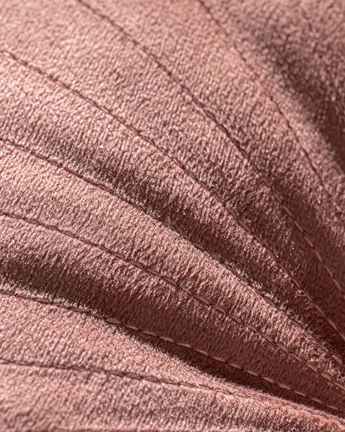 Mandarin Velvet Decorative Cushion 40 cm Rose Color