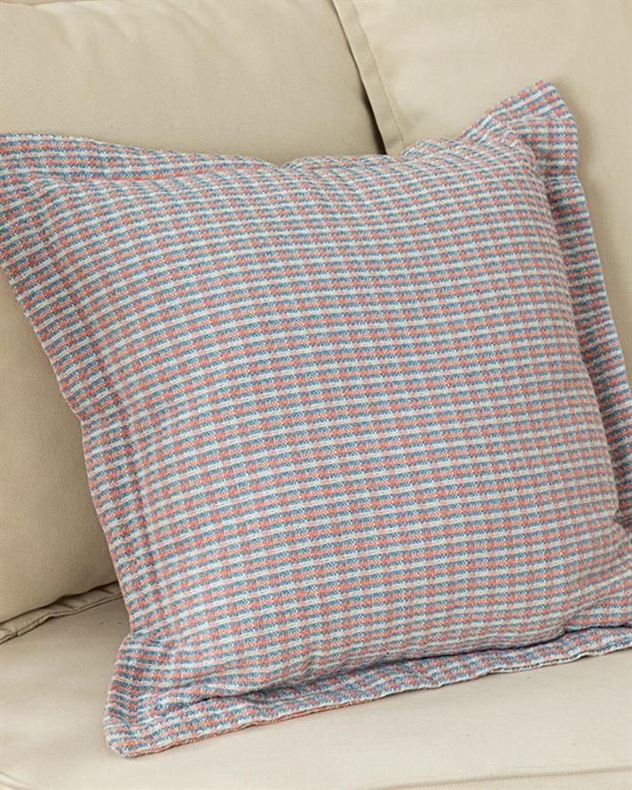 Rozaline Filled Cushion 45x45 cm Blue - Light Pink