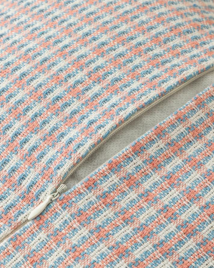 Rozaline Filled Cushion 45x45 cm Blue - Light Pink