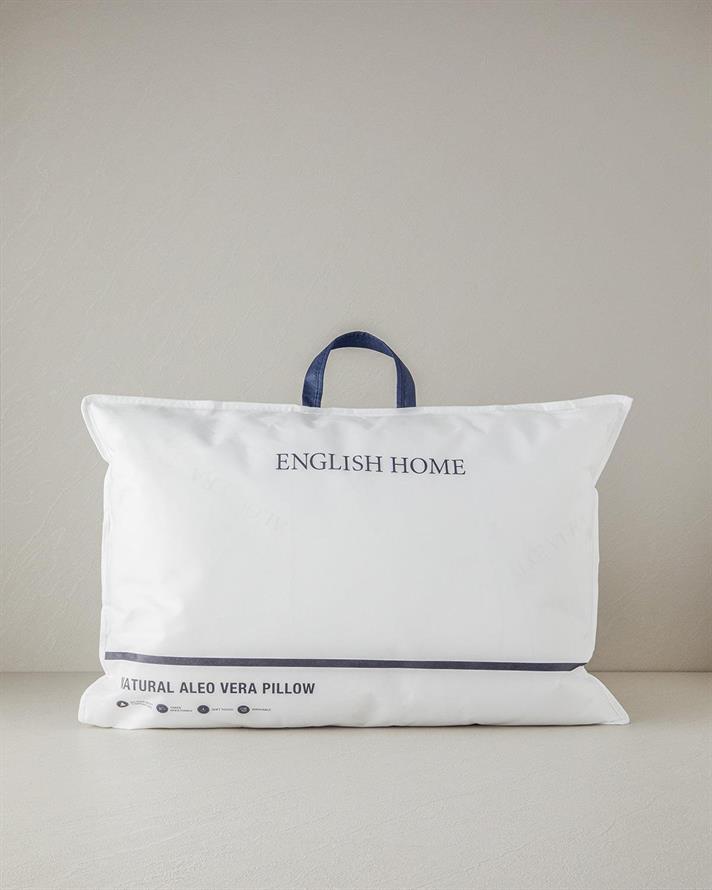 Pernă, Natural, microfibră cu umplutură din microgel, 50x70 cm, alb