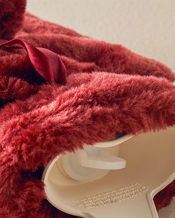 Pernă pentru apă caldă, Bonny, 33x19 cm, poliester, bordo