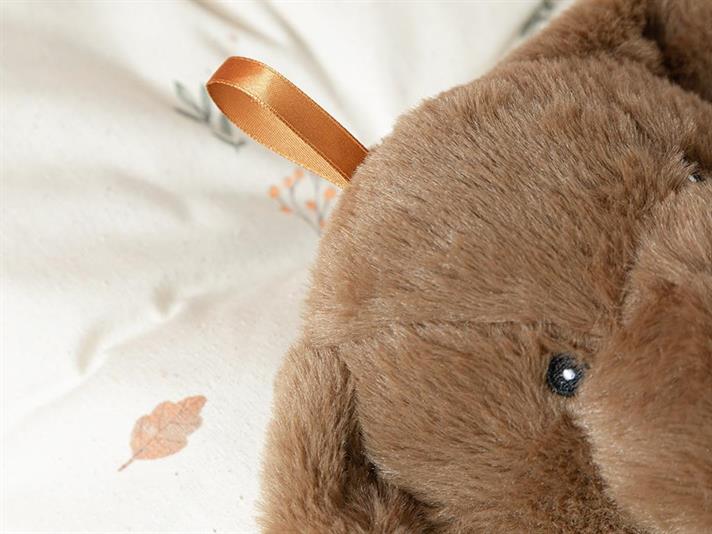 Pernă pentru apă caldă de copii, Cute Dogs, 750 ml, poliester, maro