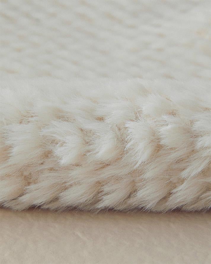 Pernă pentru apă caldă, Fluffy, 33x19 cm, poliester, ecru
