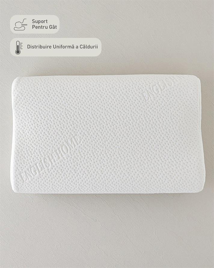 Pernă, Relax, viscoză, 55x35x12 Cm, ecru