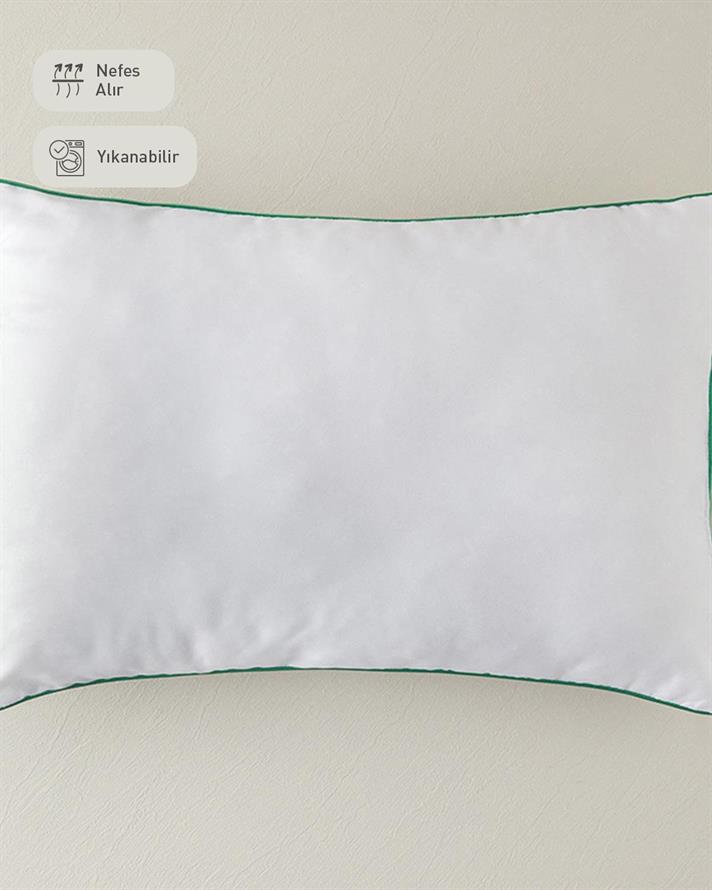 Pernă, Soft, bambus cu umplutură din fibra siliconizata, 50x70 cm, alb