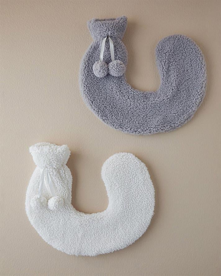 Perna pentru apa calda, Duffy, poliester, 32.5x29.5x4.5 cm, ecru