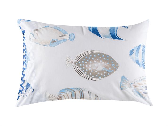 peştilor Cu Bumbac Cu 2 Piese Față De Pernă 50x70 cm Bleumarin