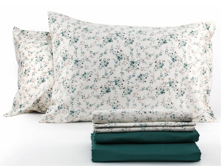 Petit Glam Bumbac Single Set Lenjerie De Pat 160x220 cm Seledon